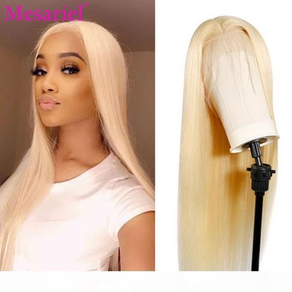 

13x4 613 lace front wig human hair brazilian straight lace front wig pre plucked blonde human hair wigs remy, Black;brown