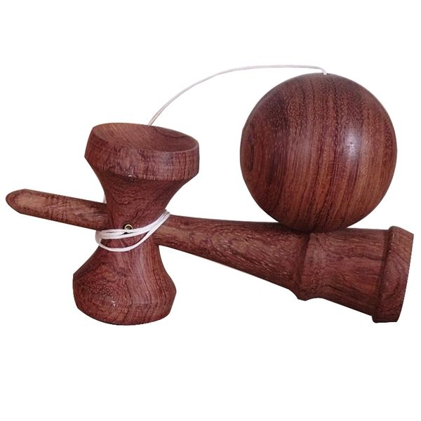 

rosewood cherry wood kendama 18cm skillful juggling ball game professional kendama sword ball wooden toys birthday toys y200428