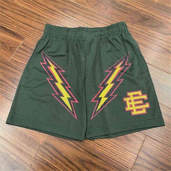 

brand men's summer shorts eric emanuel newyork city skyline mesh short gyms pant print sports pants ee women basic lightning beach work, White;black