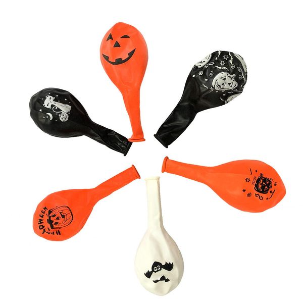 

1 big orange balloon giant pumpkin balloon halloween party balloon black scary fashion trend new