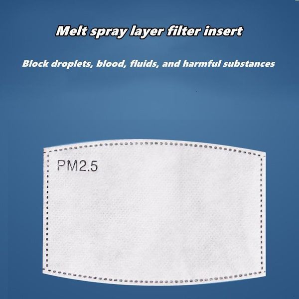 

haze mouth anti pcs 200 pm2.5 for masks replaceable filter-slice 5 layers non-woven activated carbon filter face mask gasket 002