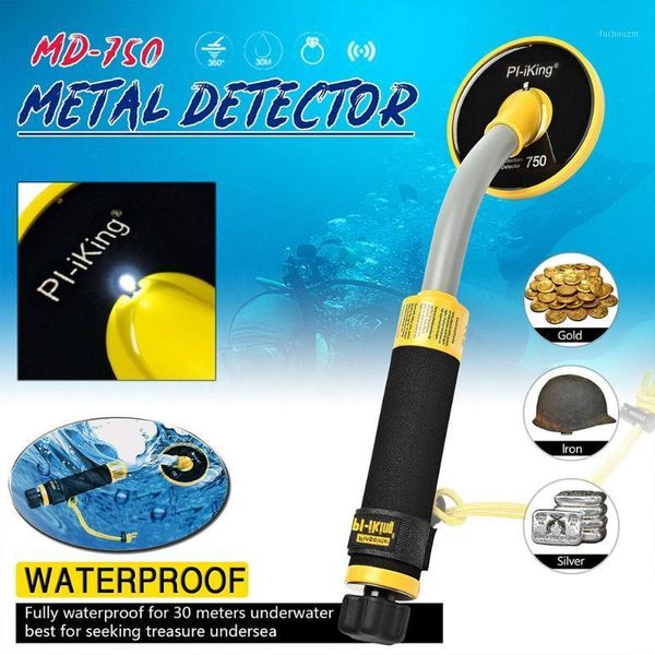 

30m underwater metal detector with led light handheld targeting pinpointer pulse induction pi precise direction waterproof1