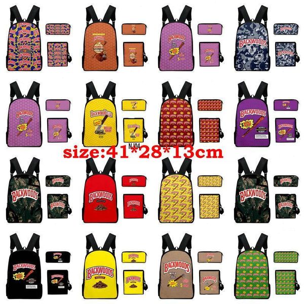 

14styles 3pcs/set backwoods camouflage camo army green backwoods sweet aromatic yellow beige backpacks for teens one shoulder bags jllytj