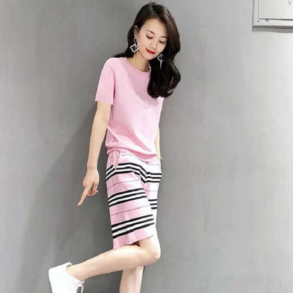 

new short sleeves women's suit sports the wear of summer 2021 western style shorts casual two piece set women trend tyjtjy zxgv, White