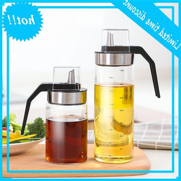 

zhenmei glass pot japanese simple modern oil tank seasoning can large wine bottle of soy sauce and vinegar