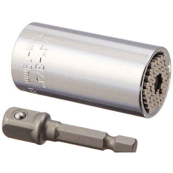 

2 pcs/set magic spanner grip multi function universal ratchet socket 7-19mm power drill adapter car han wmtmsb homes2011