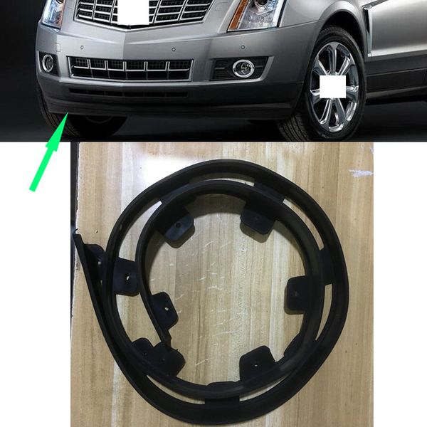 1Pcs Für Cadillac SRX 2010-2016 Auto Vorderen Stoßfänger Schwarz Gummi Unteren Anti Streifen Schutz Rahmen