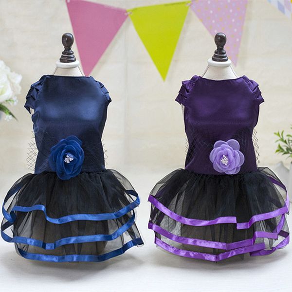 

dog clothes with flowers vip british style dog pettiskirt fashion casual pet clothing the new wholesale