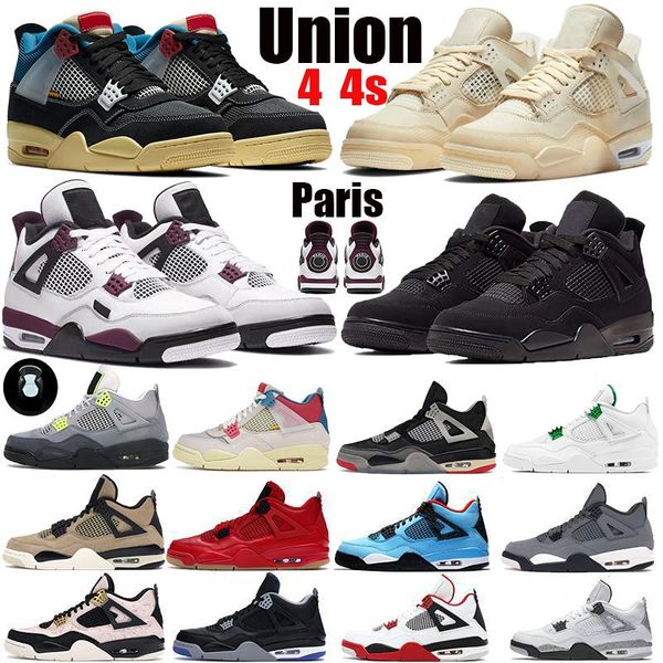 

2020 new 4 4s jumpman basketball men women shoes metallic red black cat 95 tattoo