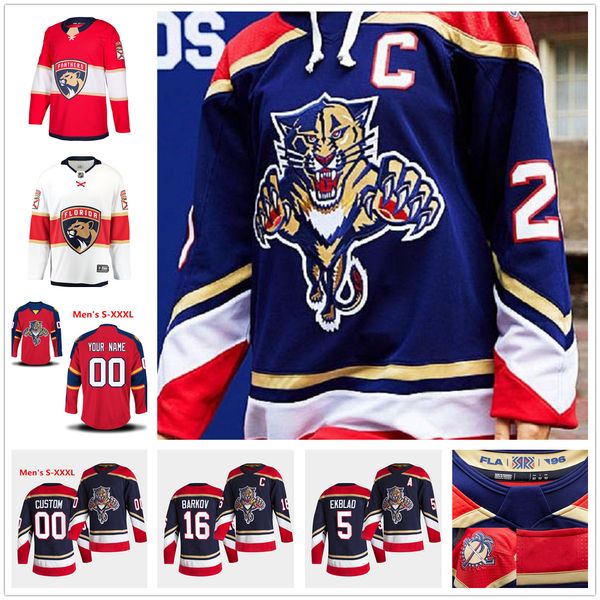 

florida panthers 2021 reverse retro aleksander barkov jersey keith yandle aaron ekblad hoffman verhaeghe tippett hornqvist men women youth, Black;red