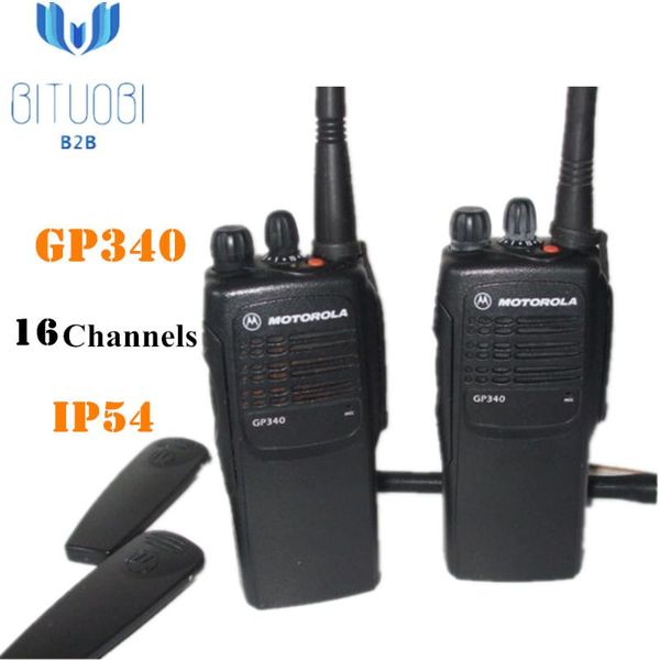 

walkie talkie refurbished gp340 vhf uhf betriebsfunk analog handheld radio 136-174mhz 403-470mhz with 16 channels