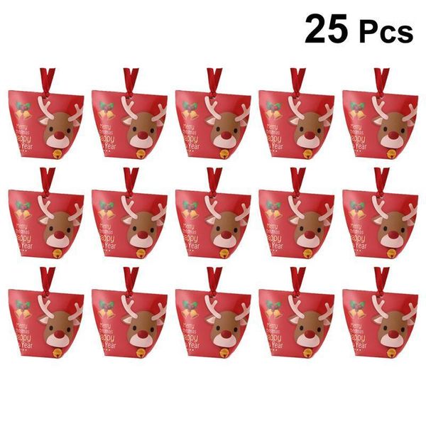 

25pcs christmas biscuits box adorable cookies chocolate cases xmas elements presents boxes for home party festival1