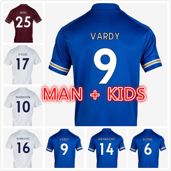 

2020 2021 vardy soccer jerseys ayoze soyuncu maddison tielemans iheanacho barnes ayoze 20 21 men football shirt, Black;yellow