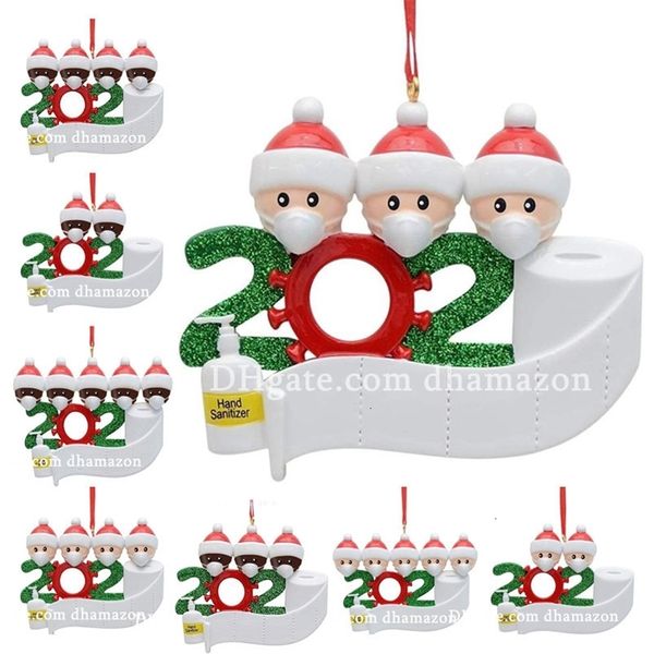 

christmas quarantine product gift birthdays personalized party decoration family of 2 3 4 5 ornament pandemic social dis