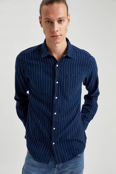 

defacto man long sleeve shirt-n1659az20au, White;black