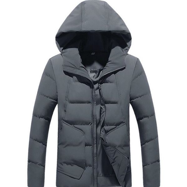 

2021 new autumn winter hooded jackets cotton men fashion streetwear thick coat jgml, Black