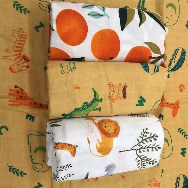 

bamboo baby blanket baby girl swaddle wrap newborn baby bath towel stroller sleep cover muselina bebe algodon 120x120cm 200925