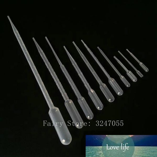 100 pcs 0.2ml / 0.5ml / 1ml / 2ml / 3ml Transferência de pipetas descartáveis ​​Pasteur Plastic Pasteur Gotas Polietileno Ferramenta de Maquiagem Refil