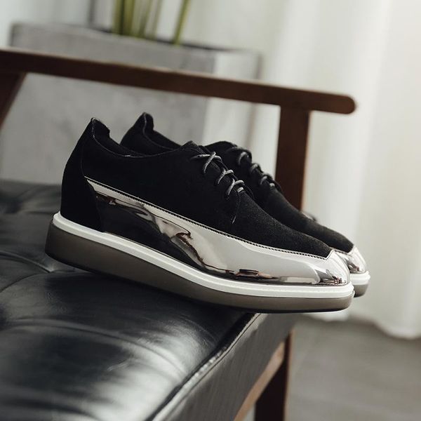 

casual woman shoe platform all-match british style transparent shallow mouth round toe new creepers preppy summer leisure, Black