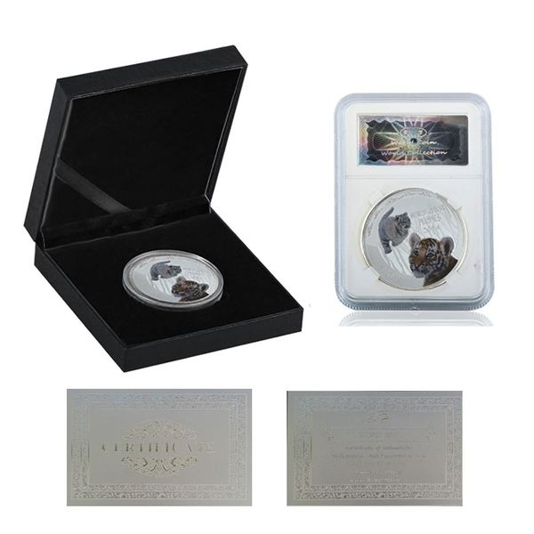 

rh 999.9 посеребренная монета tiger pattern coloring elizabeth ii momemoration combessollobles для коллекционных подарков f bbywgp