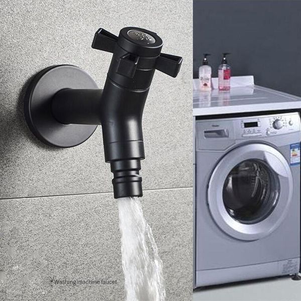 

black outdoor garden faucet washing machine faucet stainless steel kitchen bathroom sink tap mop pool water taps wmtezq