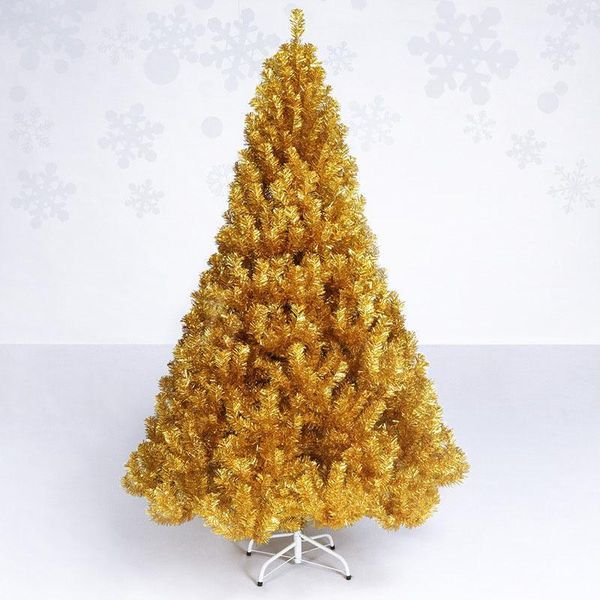 

150/180 cm encryption gold pvc tree colorful artificial christmas tree decoration room christmas decoration home decor craft1