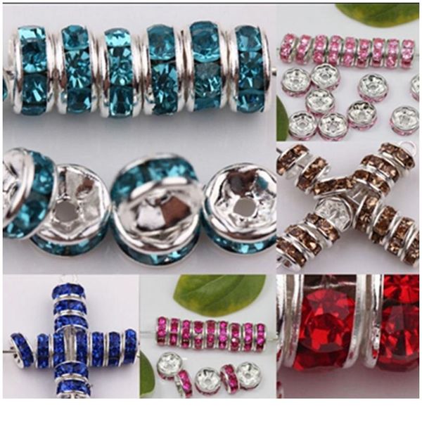 

50 шт. 6 мм crysta hrinestone стекло круглые свободные разные бусины для ювелирных изделий изготовления diy браслет wmtmak