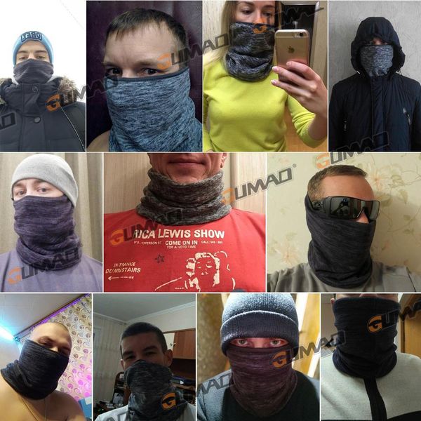 

winter bandana открытый флисовый шеи теплые гайтер термический половина лица, велосипедные сноуборд лыжные прогулки трубки маска шарф мужчин, Black