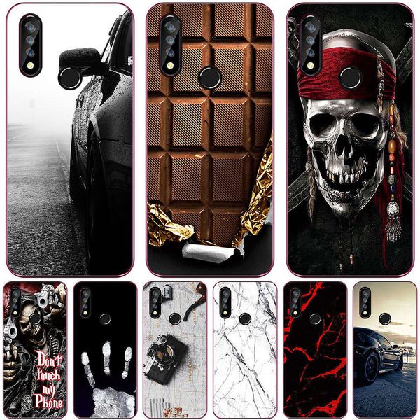 

qabq 6424l magic or 2020 6.35 "soft silicone case and case, modern, marble inkjetlk