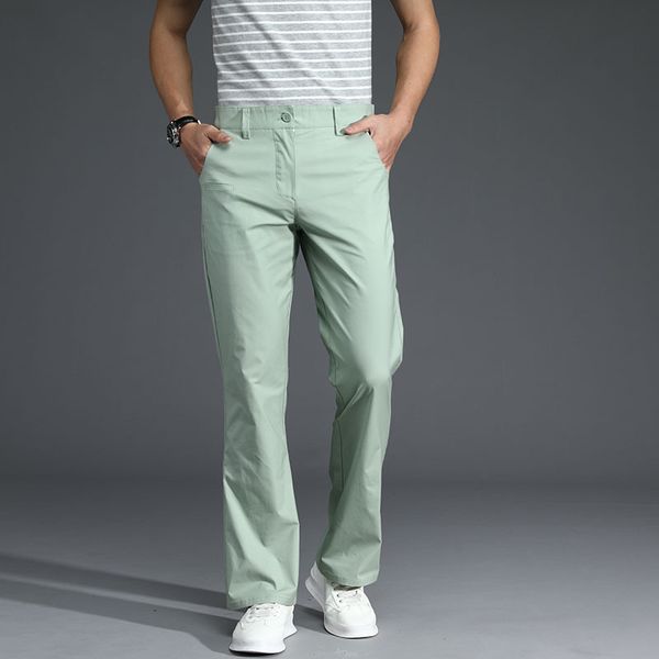 

2020 casual business slim white men's korean style big black pants