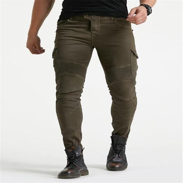 

2020 jeans casual motorcycle men off- outdoor cowboy riding summer trousers, Black