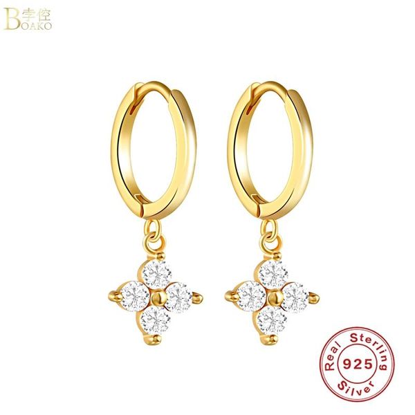 

boako earrings with cross hoop 2020 trend silver 925 jewelry earrings dangle girl earring piercing fast fashion ear cuff #19