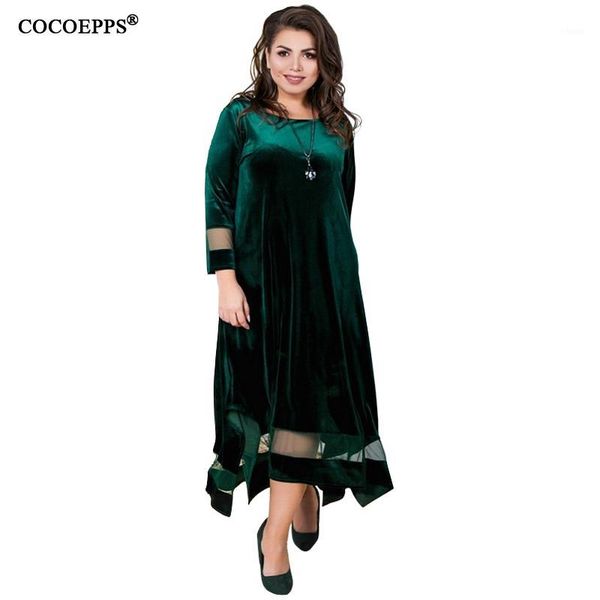 

velvet 6xl maxi dress large size winter women dress 5xl plus size evening party big clothing long vestidos 20191, Black;gray