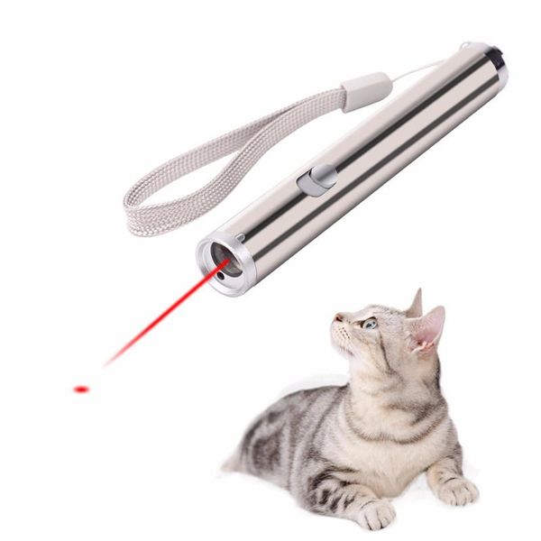 

cat toys 2 in 1 chaser toy multi function funny interactive laser usb rechargeable led light pointer exercise training tool