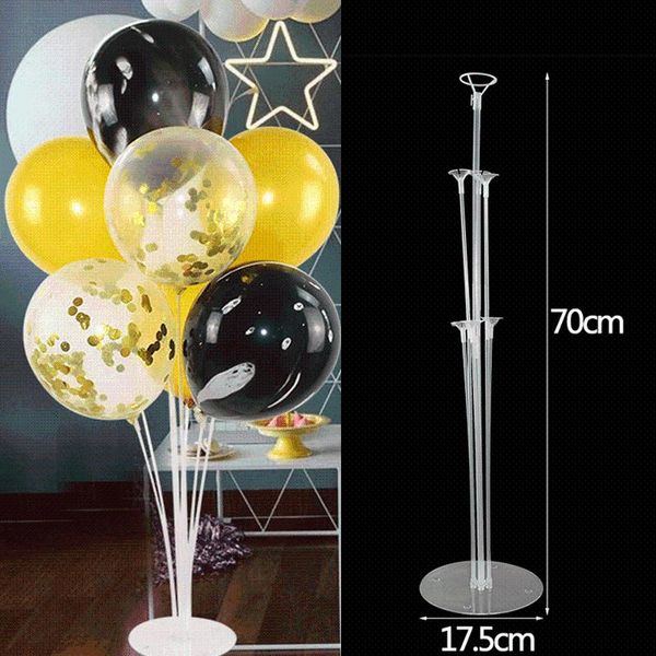 

tubes balloons holder column stand clear plastic balloon stick birthday party decoration kids wedding balloons decor