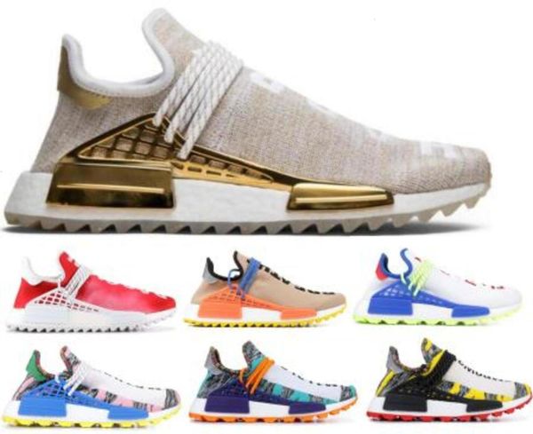 

new human race pharrell williams hu running shoes sneakers men women red trail solar pack creme x pw nerd sports trainer fashion shoe