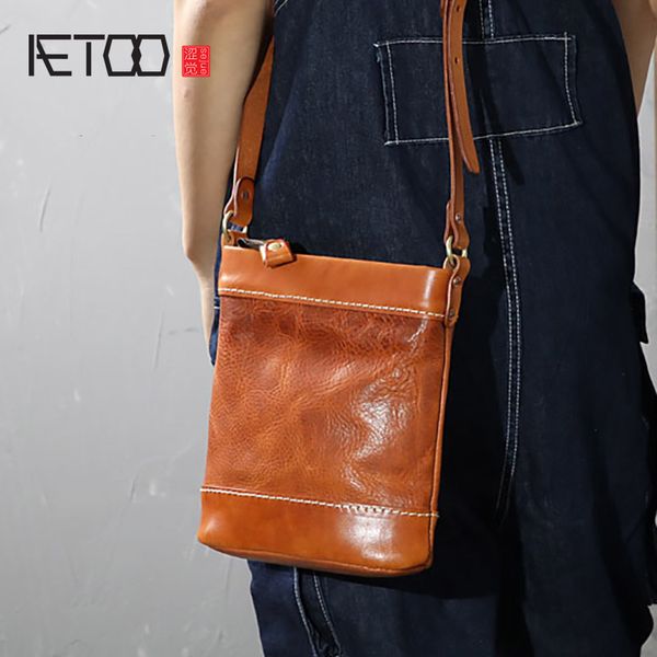 

hbp aetoo hand-stitched leather slant bag