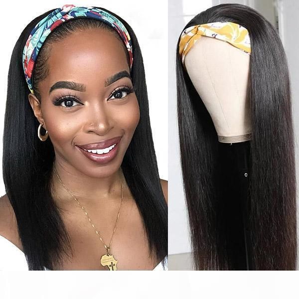 

ishow body straight curly wig peruvian deep loose none lace wigs human hair wigs with headbands water headband wig, Black;brown