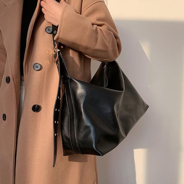 

cross body ins port style large capacity bag female 2021 trendy fashion simple casual soft side shoulder messenger