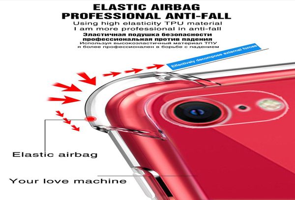 

роскошный абонепроницаемый силиконовый чехол для телефона для iphone se 2020 6 6s 7 8 plus 11 pro x xs max xr case прозрачный wmtxjk lovesho