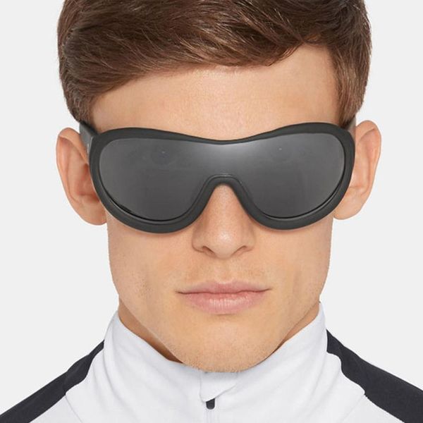 

sunglasses [el malus]big oval frame goggles mens women tan lens red white shades uv400 sun glasses eyewear, White;black
