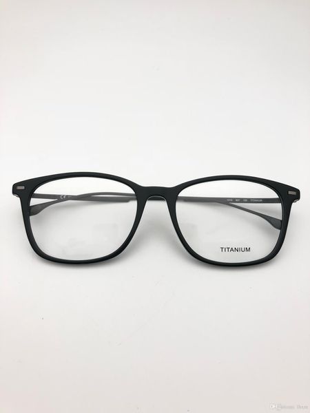 

brand design -2018 genuine new titanium frame boss fashion glasses frame glasses 1015 fashion, Black