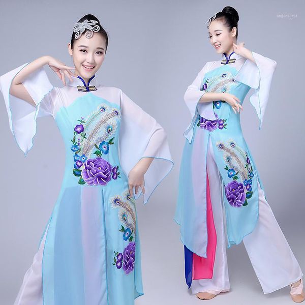 

chinese costume hanfu classical dance costume female new style fan dance performance1, Black;red