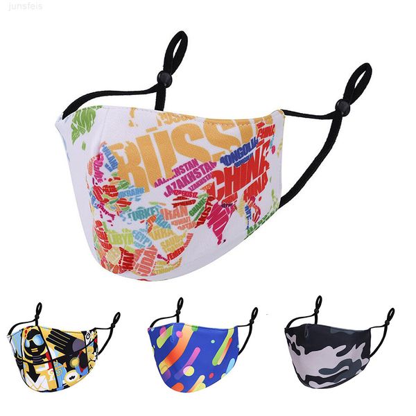 

2020 men women designer face masks reusable washable dustproof breathable insertable 2 filters anti-smog mask custom pattern water