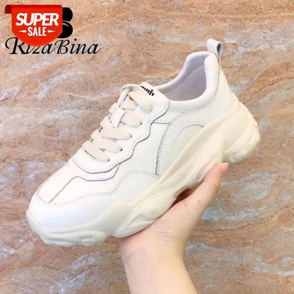 

rizabina new women sneakers real leather thick bottom women shoes candy color woman shoes daily footwear size 35-39 #fe7p