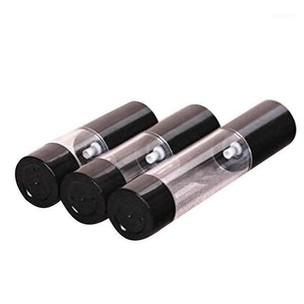 

storage bottles & jars 3pcs/lot 15ml 30ml 50ml empty black airless lotion cream pump plastic container cosmetic bottle dispenser travel cont