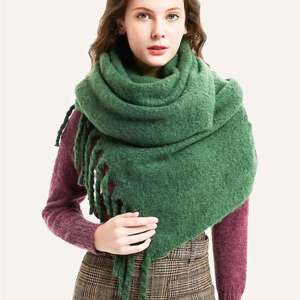 

new autumn/winter olid-colored scarf shawl scarves women 101 201119, Blue;gray