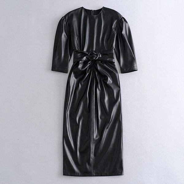 

2021 new autumn winter women faux leather fashion ladies elegant girls causal outfits xrlw, Black;gray