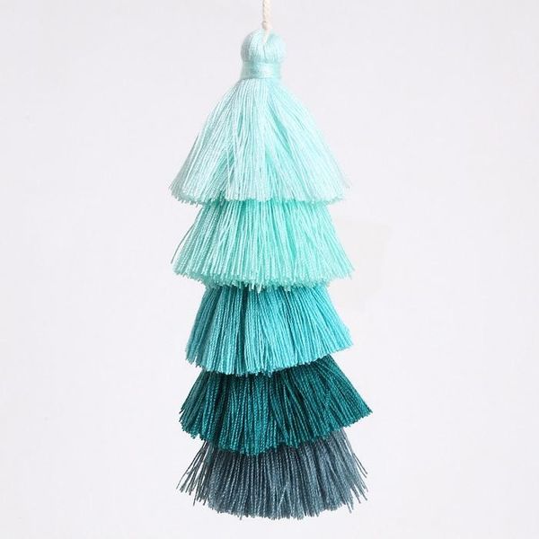 

5 layers cotton silk tassel trims 15cm long tassel for wedding home decoration diy sewing curtains accessories h wm