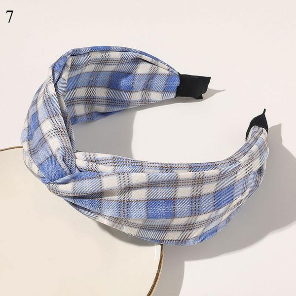 

women wide headband zebra pattern plaid hair hoop cross knot lattice headwear turban makeup wash face head hoop hair accessories q sqcyce